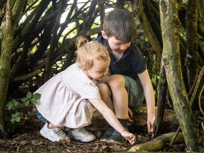 Children in a wood